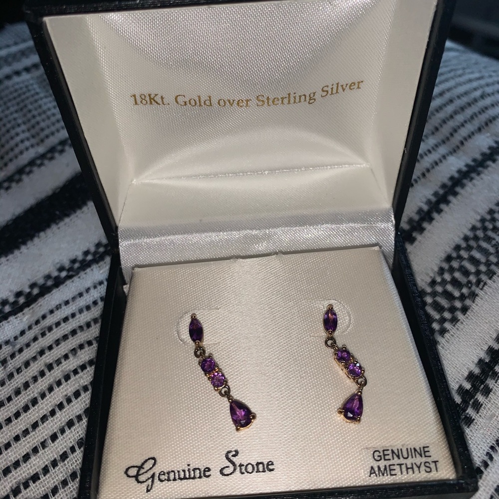 18KT gold over sterling silver earrings